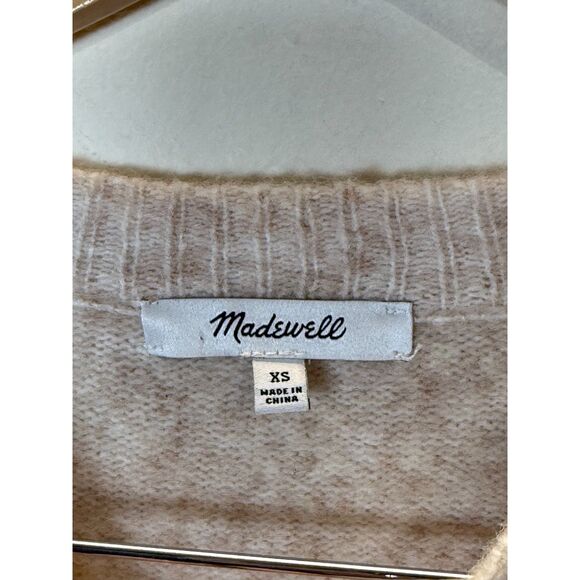Madewell Women's NC683 Size XS Heather Chalk Cedarbrook Pullover Sweater - Picture 6 of 8
